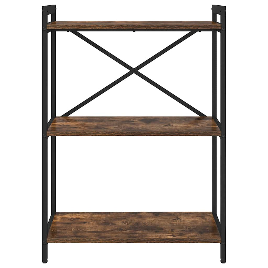 Boekenkast Gerookt eiken 60 x 30 x 83 cm Bewerkt hout