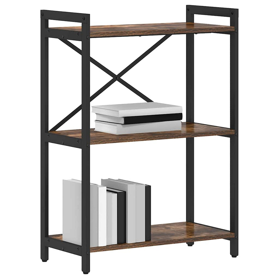 Boekenkast Gerookt eiken 60 x 30 x 83 cm Bewerkt hout