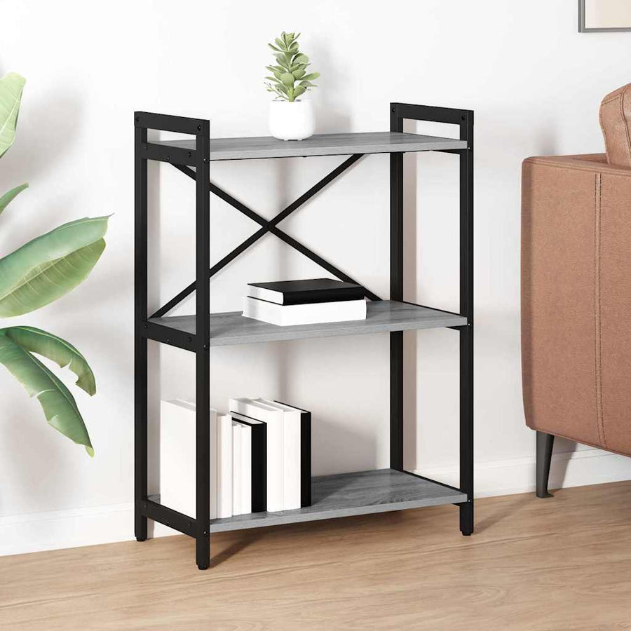 Boekenkast Grijs sonoma 60 x 30 x 83 cm Bewerkt hout