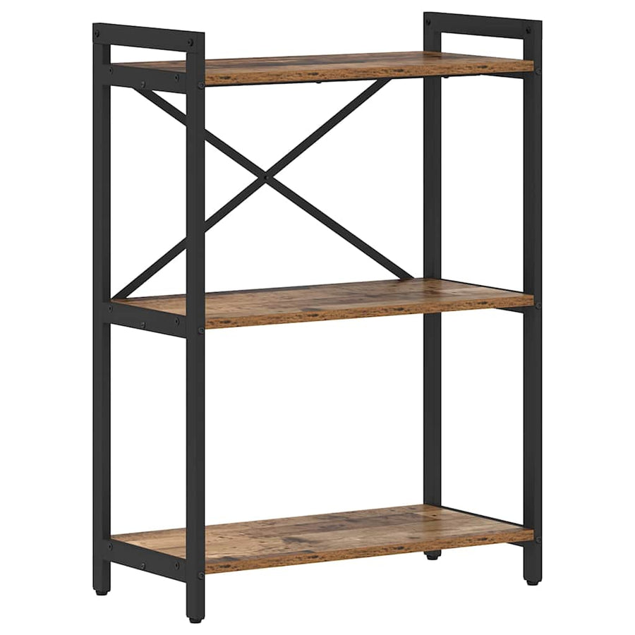 Boekenkast Oud hout 60 x 30 x 83 cm Bewerkt hout