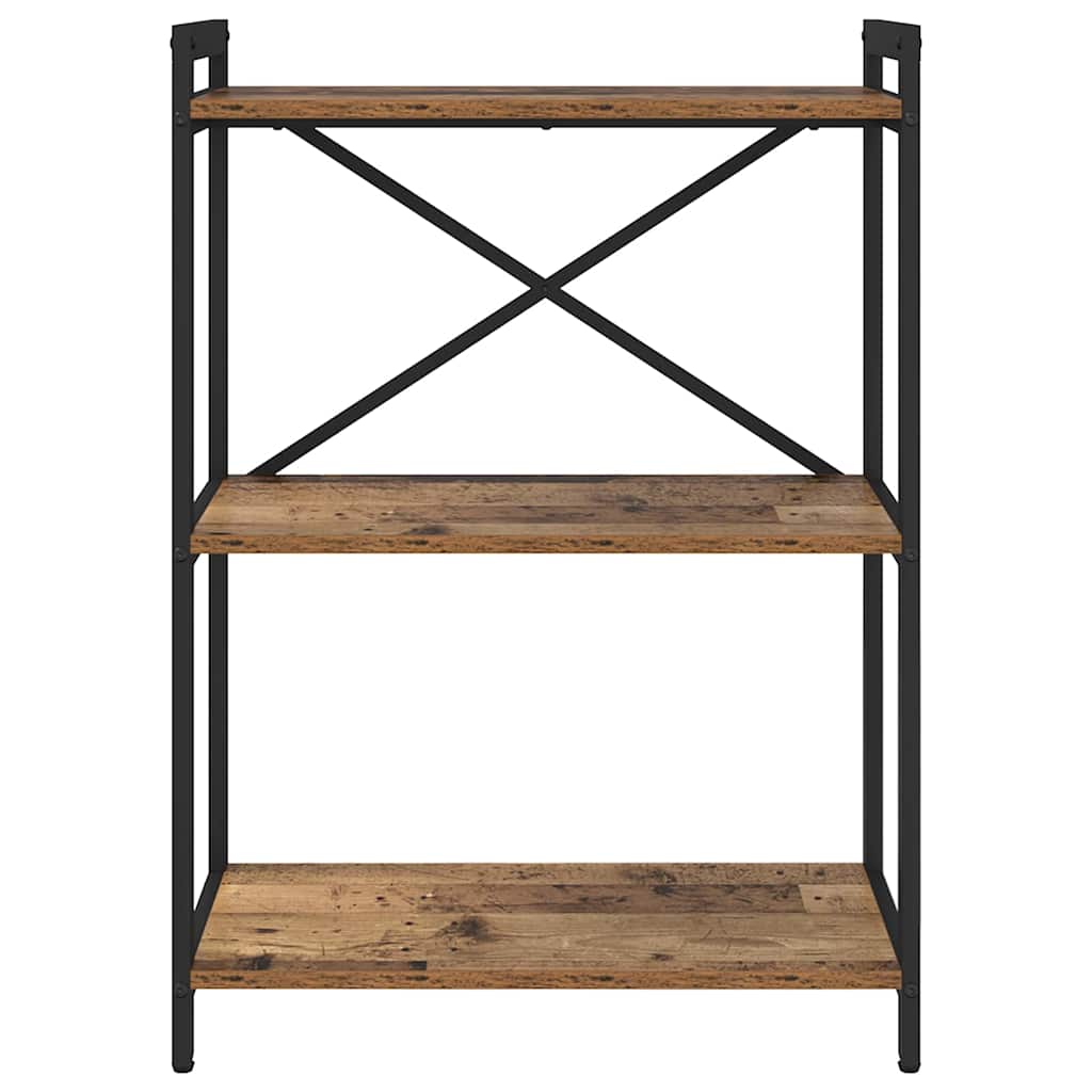 Boekenkast Oud hout 60 x 30 x 83 cm Bewerkt hout