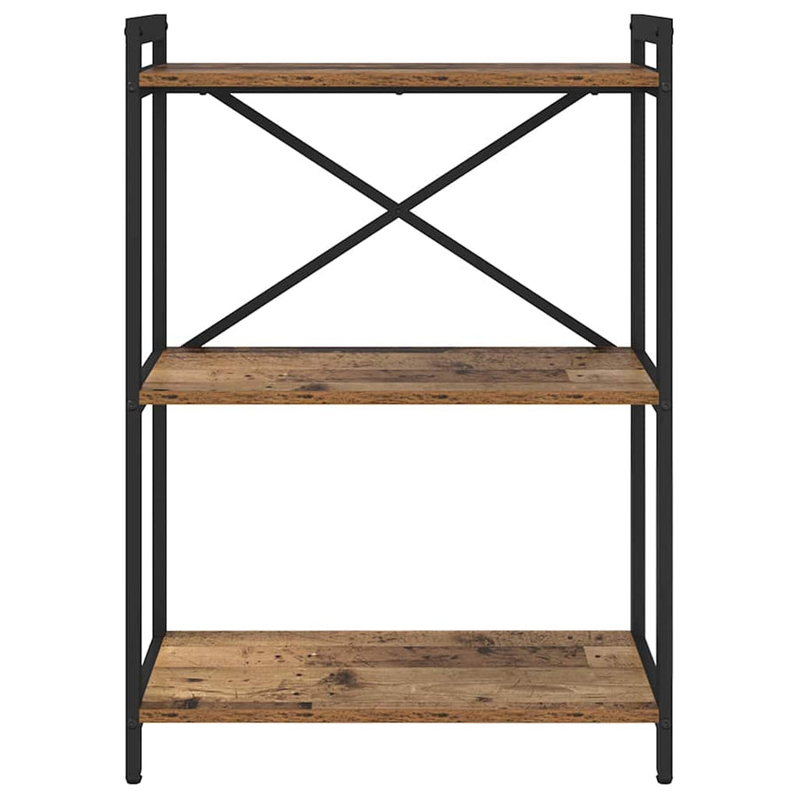 Boekenkast Oud hout 60 x 30 x 83 cm Bewerkt hout