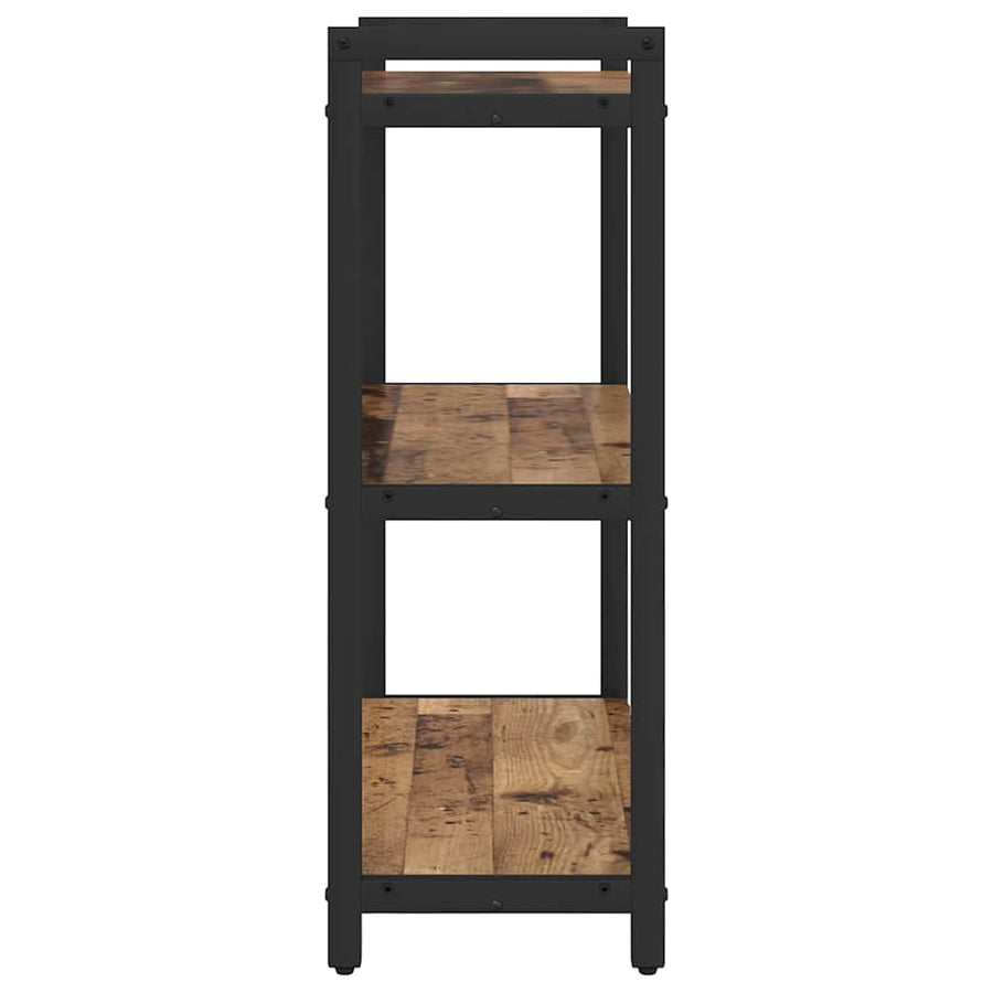 Boekenkast Oud hout 60 x 30 x 83 cm Bewerkt hout