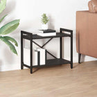 Bookcase Black Oak 60 x 30 x 50 cm Engineered wood