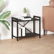 Boekenkast 60x30x48.5 cm zwart eiken bewerkt hout