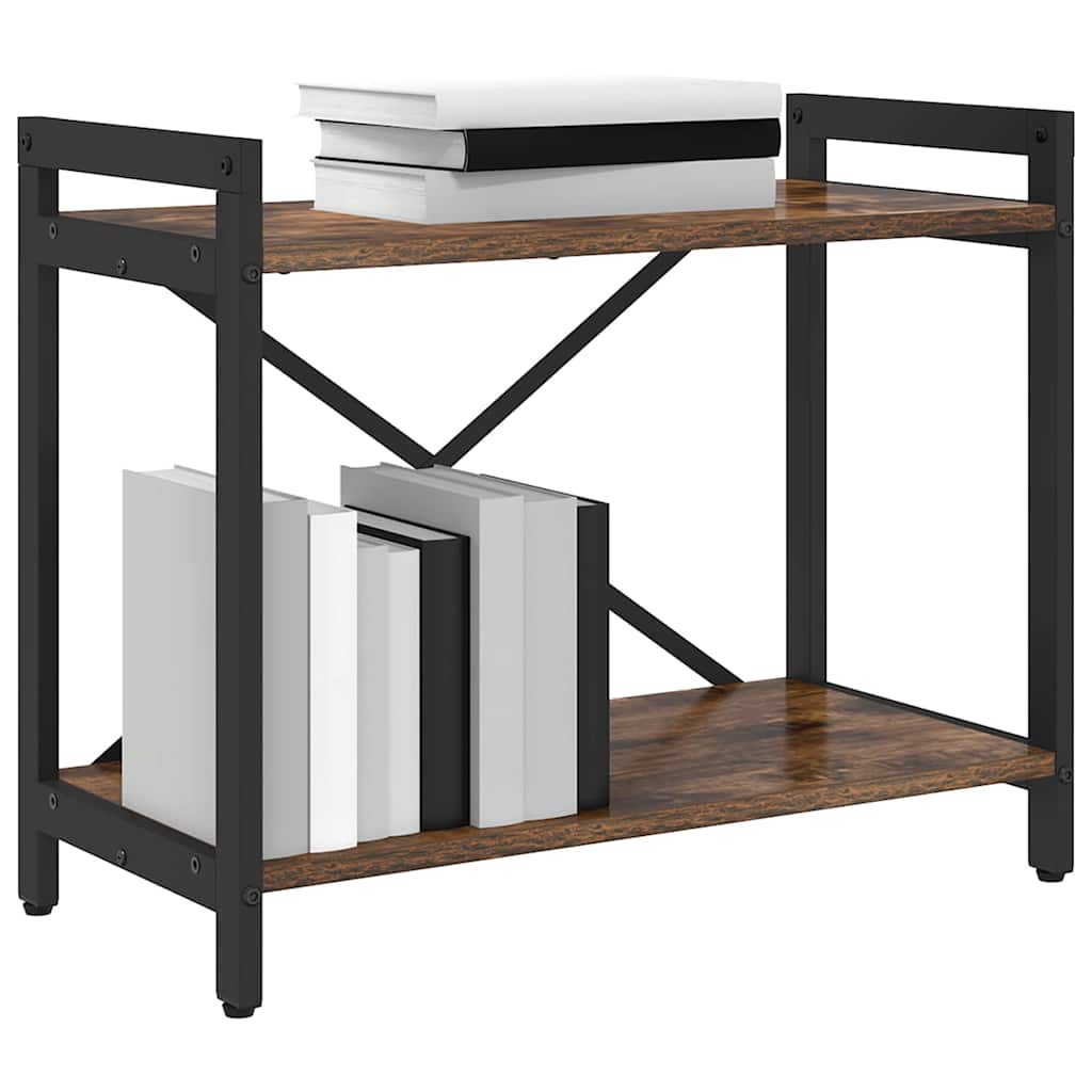 Boekenkast Gerookt eiken 60 x 30 x 48.5 cm Bewerkt hout
