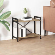 Boekenkast 60x30x48.5 cm bewerkt hout eiken