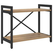 Boekenkast artisanaal eikenkleurig 60 x 30 x 48.5 cm