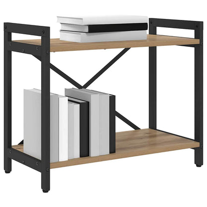 Boekenkast artisanaal eikenkleurig 60 x 30 x 48.5 cm