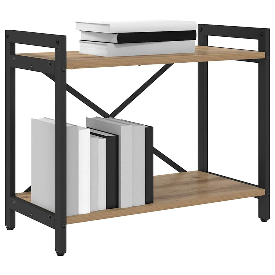 Boekenkast artisanaal eikenkleurig 60 x 30 x 48.5 cm