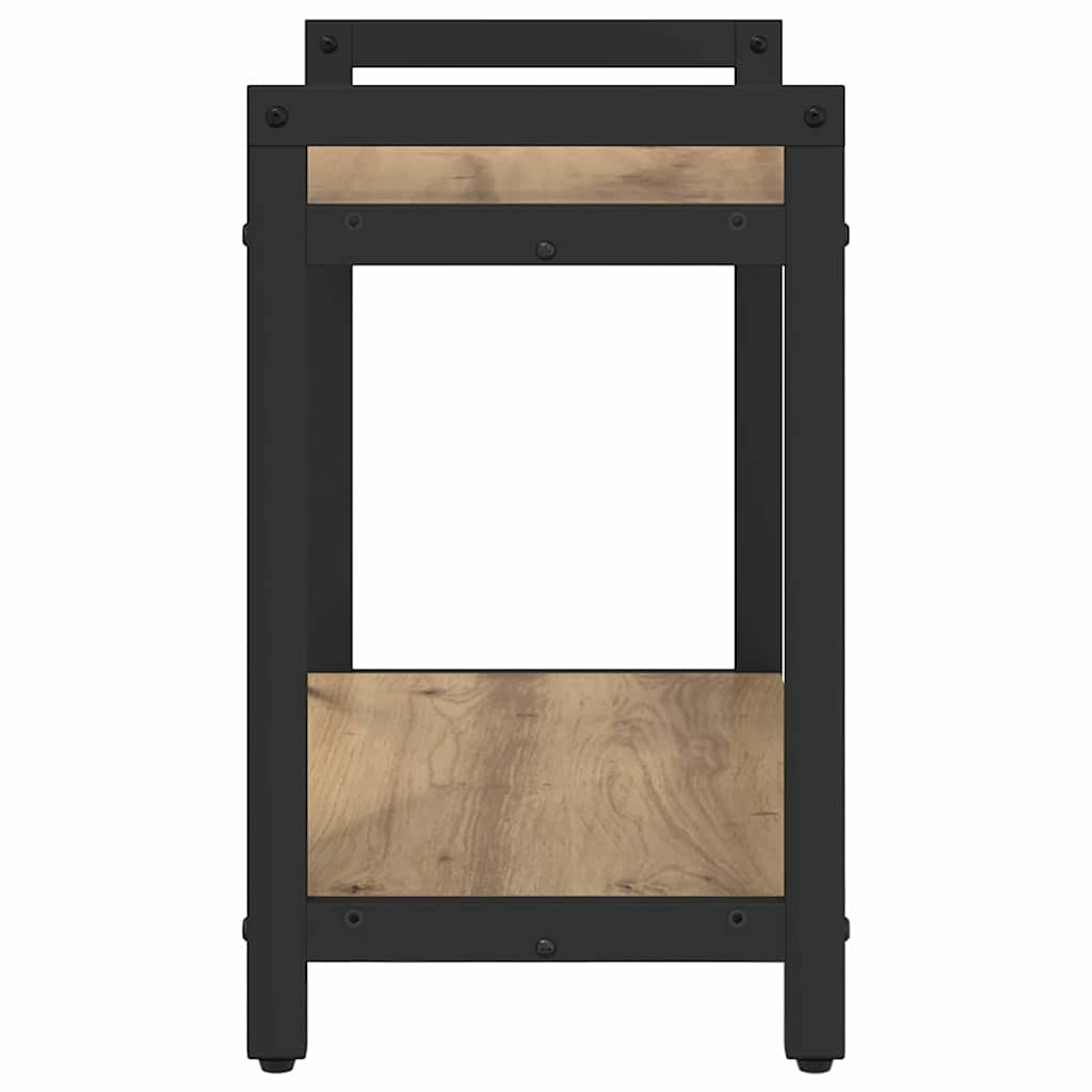 Boekenkast artisanaal eikenkleurig 60 x 30 x 48.5 cm