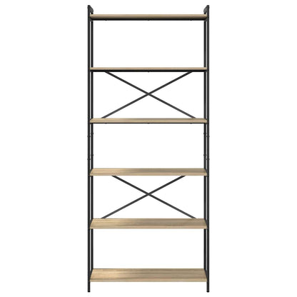 Boekenkast Sonoma eiken 80 x 30 x 188 cm Bewerkt hout