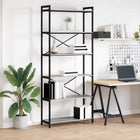 Boekenkast 80x30x188 cm grijs sonoma bewerkt hout