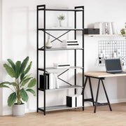 Boekenkast 80x30x188 cm grijs sonoma bewerkt hout