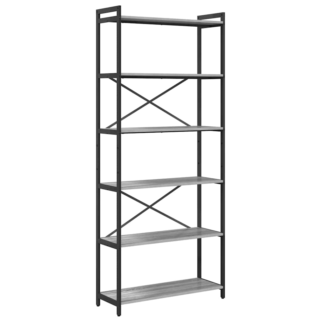 Boekenkast Grijs sonoma 80 x 30 x 188 cm Bewerkt hout