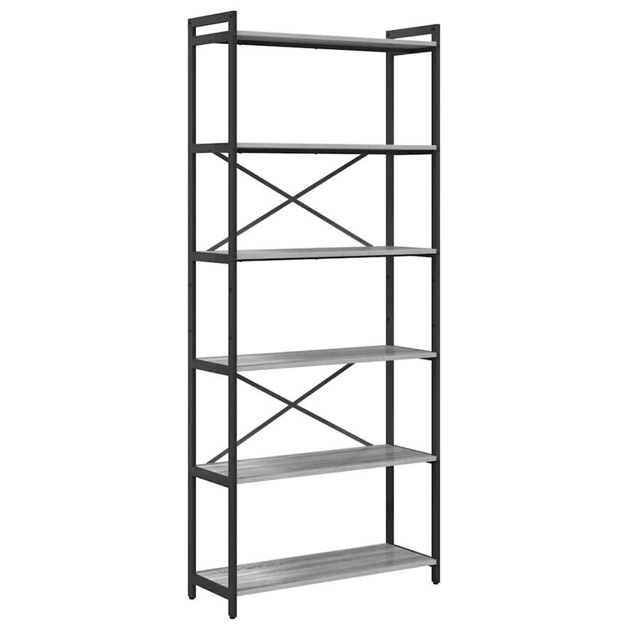 Boekenkast Grijs sonoma 80 x 30 x 188 cm Bewerkt hout