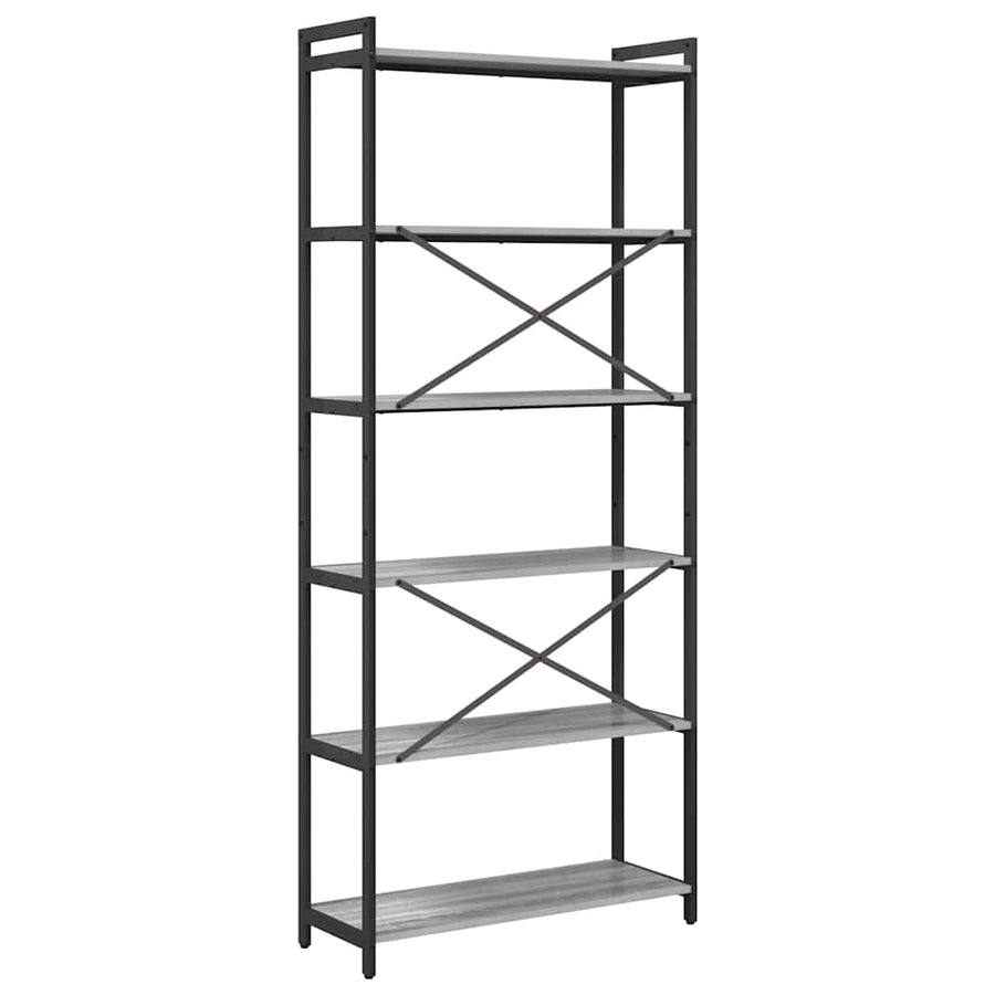 Boekenkast Grijs sonoma 80 x 30 x 188 cm Bewerkt hout