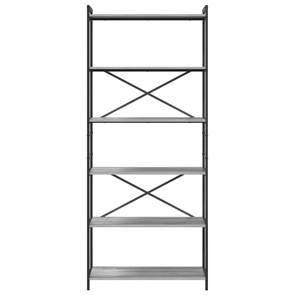 Boekenkast Grijs sonoma 80 x 30 x 188 cm Bewerkt hout