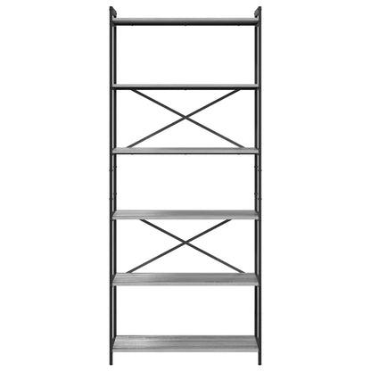 Boekenkast Grijs sonoma 80 x 30 x 188 cm Bewerkt hout