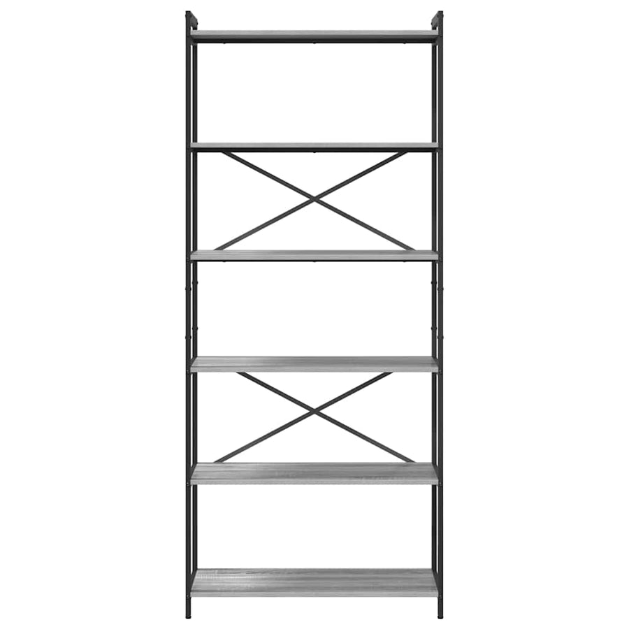 Boekenkast Grijs sonoma 80 x 30 x 188 cm Bewerkt hout