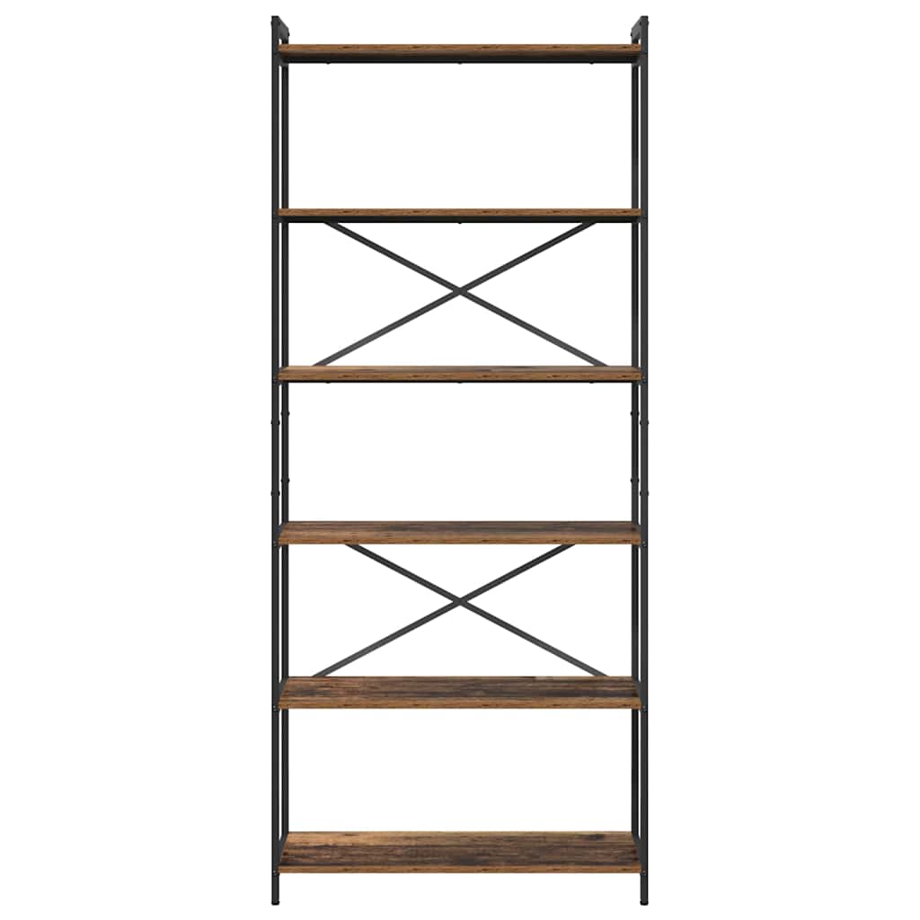 Boekenkast Oud hout 80 x 30 x 188 cm Bewerkt hout