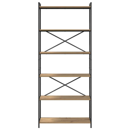 Boekenkast artisanaal eikenkleurig 80 x 30 x 188 cm