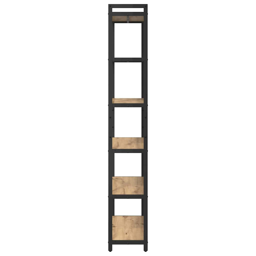 Boekenkast artisanaal eikenkleurig 80 x 30 x 188 cm