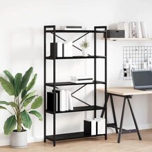 Boekenkast Zwart eiken 80 x 30 x 153 cm Bewerkt hout