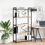 Boekenkast 80x30x155 cm bewerkt hout