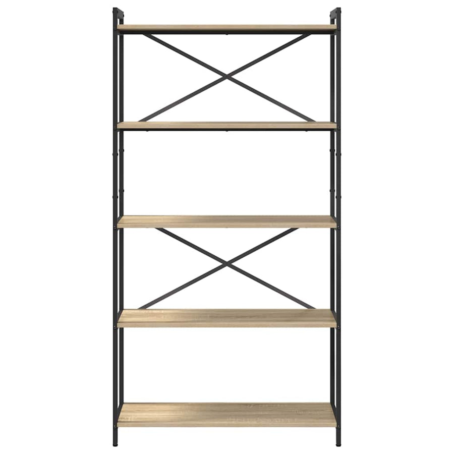 Boekenkast Sonoma eiken 80 x 30 x 153 cm Bewerkt hout