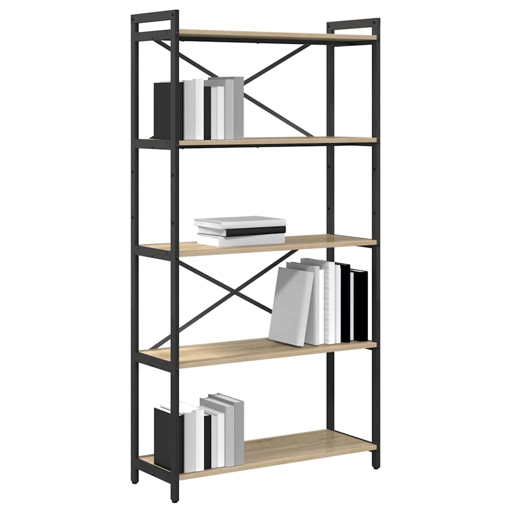 Boekenkast Sonoma eiken 80 x 30 x 153 cm Bewerkt hout