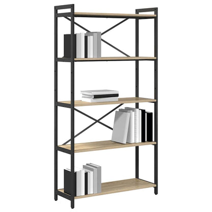 Boekenkast Sonoma eiken 80 x 30 x 153 cm Bewerkt hout