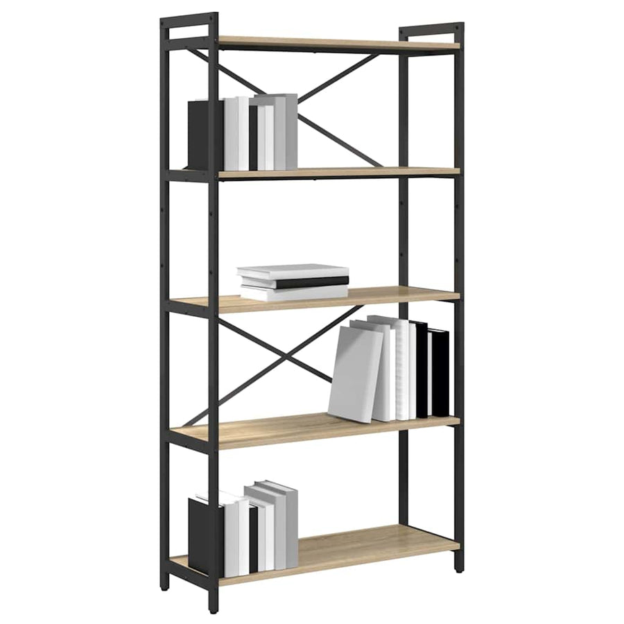 Boekenkast Sonoma eiken 80 x 30 x 153 cm Bewerkt hout