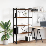 Boekenkast gerookt eiken 80x30x153 cm bewerkt hout