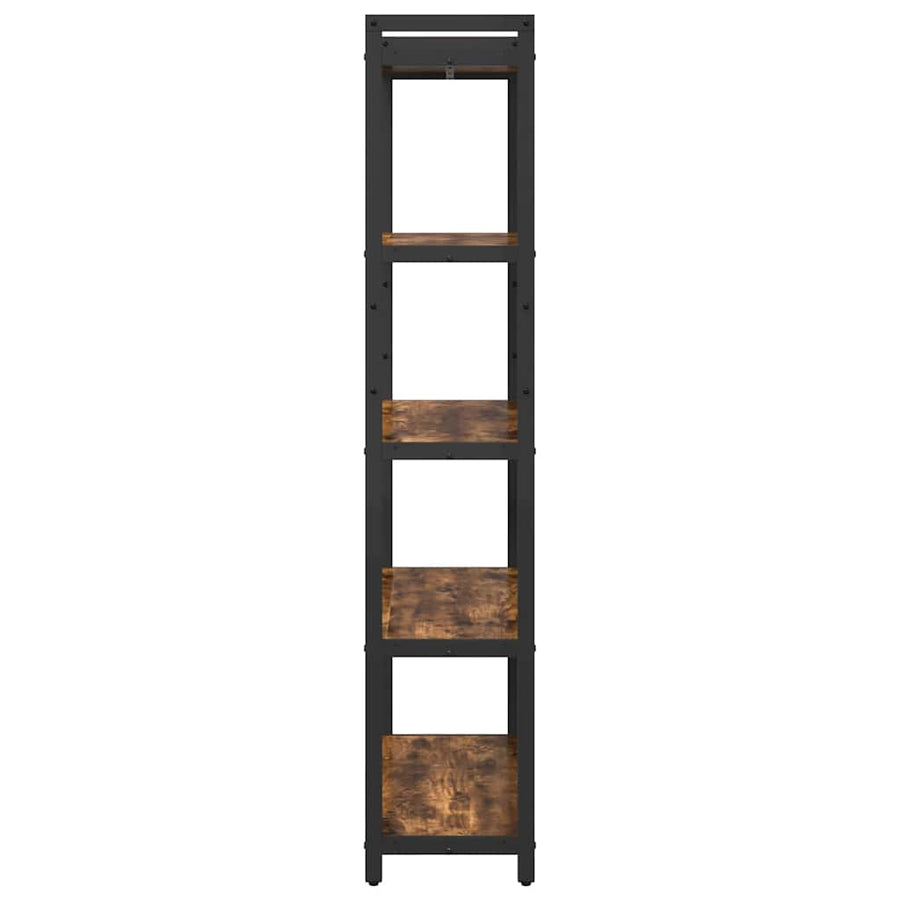 Boekenkast Gerookt eiken 80 x 30 x 153 cm Bewerkt hout