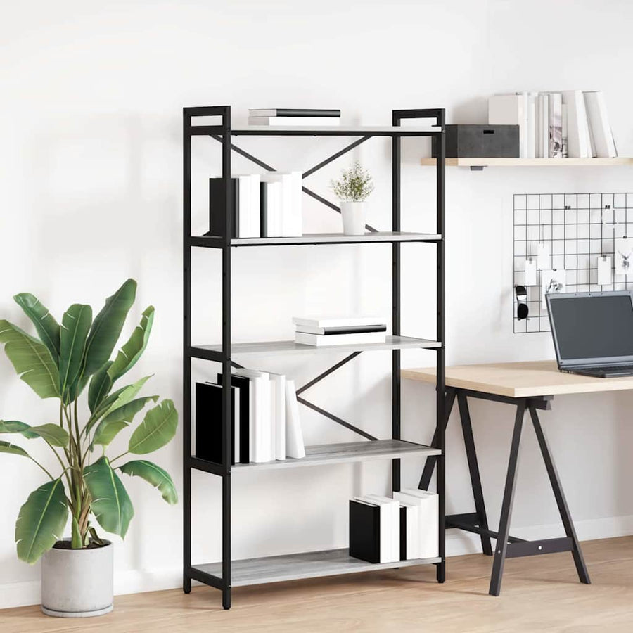 Boekenkast Grijs sonoma 80 x 30 x 153 cm Bewerkt hout