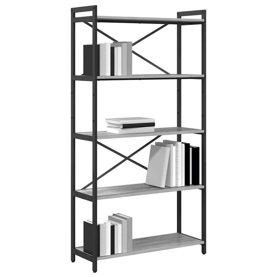 Boekenkast Grijs sonoma 80 x 30 x 153 cm Bewerkt hout