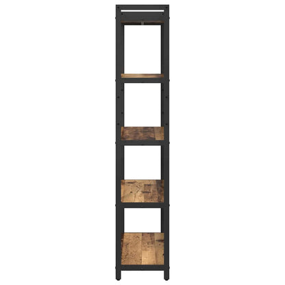 Boekenkast Oud hout 80 x 30 x 153 cm Hout en staal