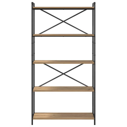 Boekenkast artisanaal eikenkleurig 80 x 30 x 153 cm