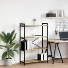 Bookcase Sonoma Oak 80 x 30 x 120 cm Engineered Wood