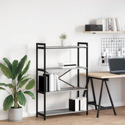 Boekenkast 80x30x118 cm grijs sonoma bewerkt hout