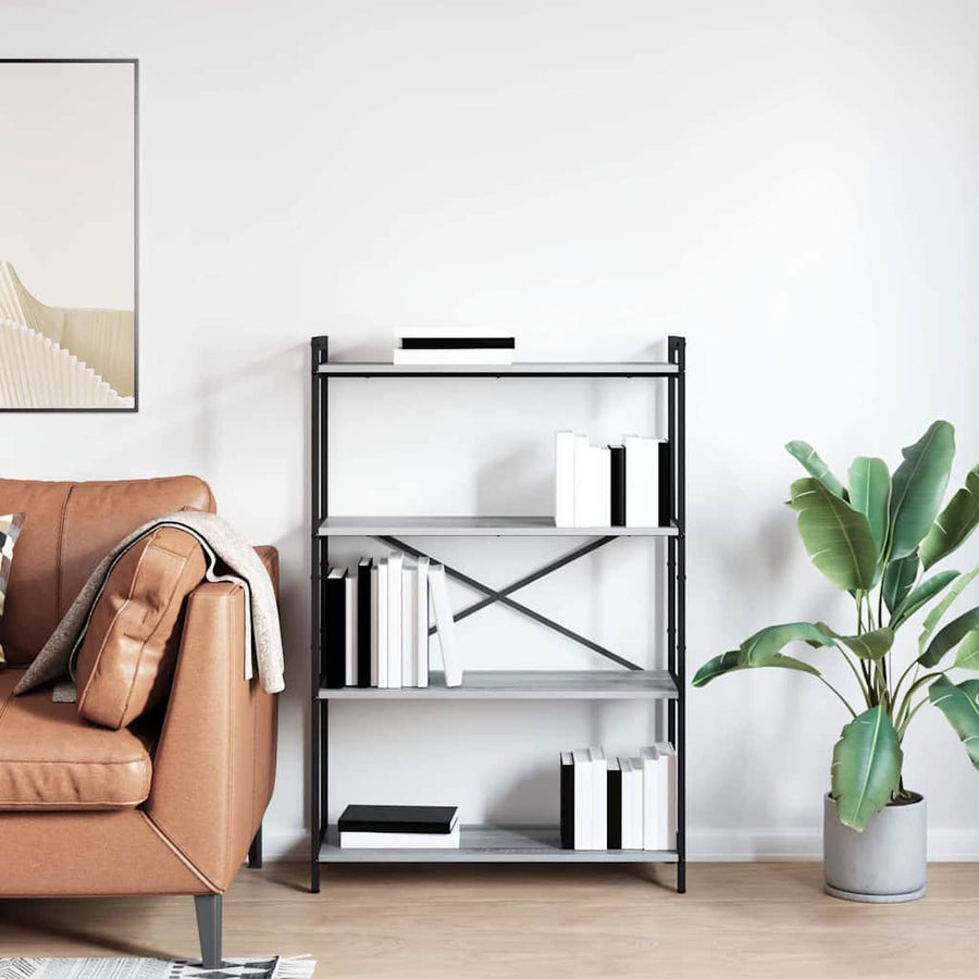 Boekenkast Grijs sonoma 80 x 30 x 118 cm Bewerkt hout
