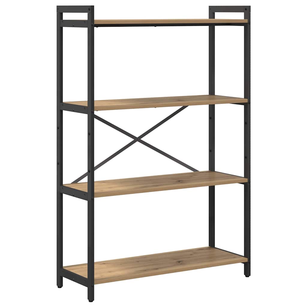 Boekenkast artisanaal eikenkleurig 80 x 30 x 118 cm