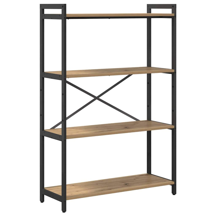 Boekenkast artisanaal eikenkleurig 80 x 30 x 118 cm
