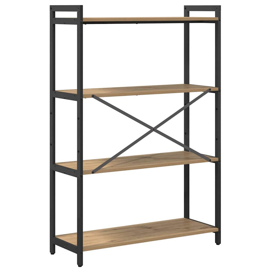 Boekenkast artisanaal eikenkleurig 80 x 30 x 118 cm