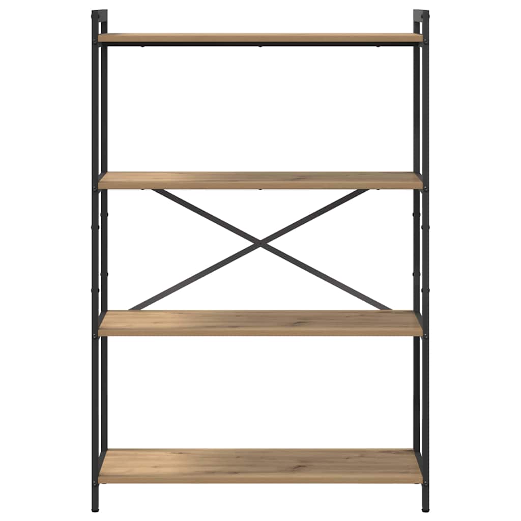 Boekenkast artisanaal eikenkleurig 80 x 30 x 118 cm