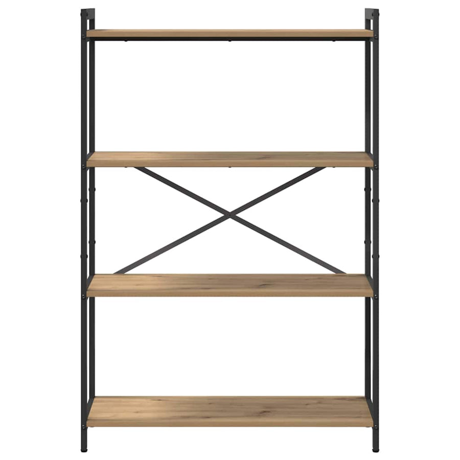 Boekenkast artisanaal eikenkleurig 80 x 30 x 118 cm