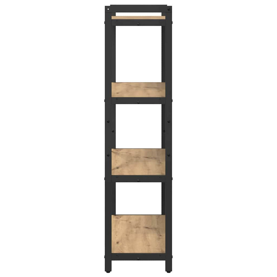 Boekenkast artisanaal eikenkleurig 80 x 30 x 118 cm