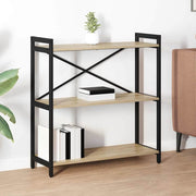 Boekenkast 80x30x83 cm bewerkt hout