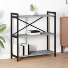 Bookshelf Grey Sonoma 80 x 30 x 85 cm Engineered wood